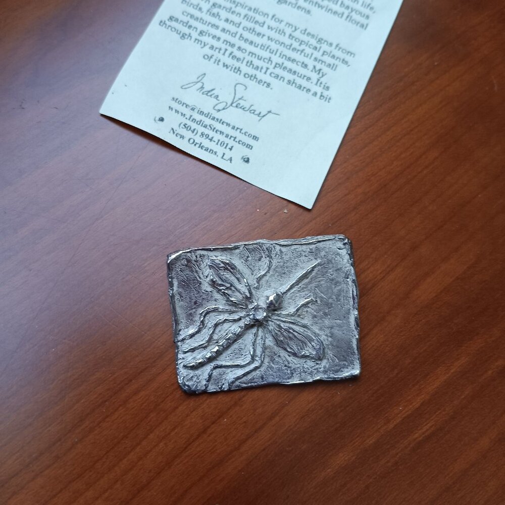 Spring Transformation Dragonfly Silver Decorative… - image 2